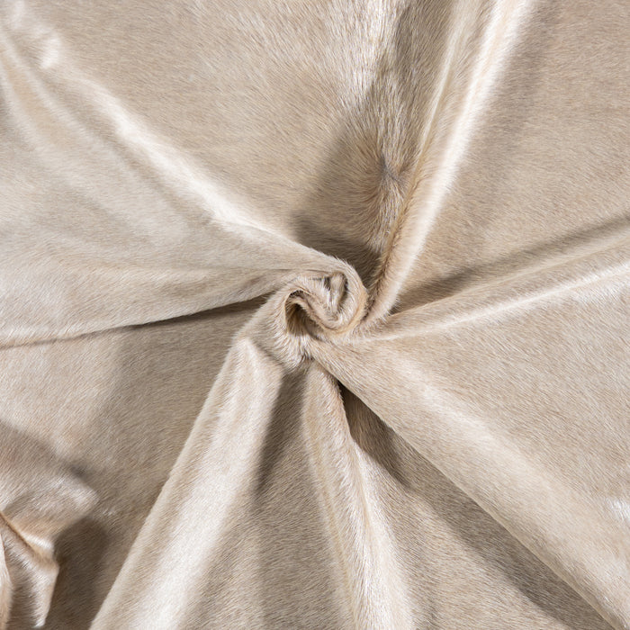 Brazilian Champagne Cowhide Rug Size 7'0" L x 6'3" W 5203