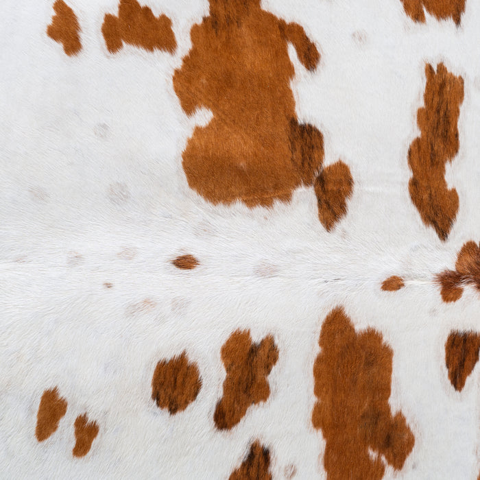 White Tricolor Cowhide Rug Size 9'2" L x 7'6" W 3943