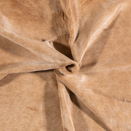 Brazilian Beige Cowhide Rug Size 7'3" L x 5'6" W 4691