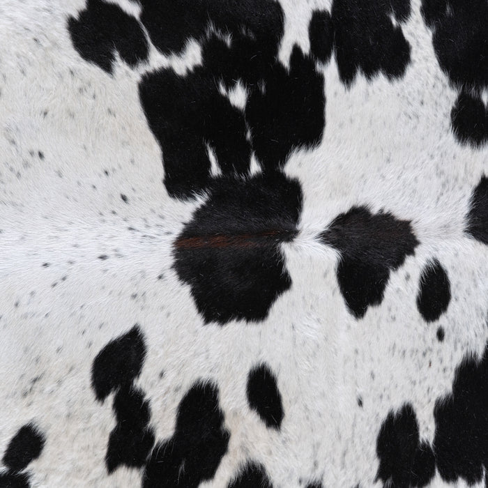 Black and White Cowhide Rug Size 6'9" L x 6'3" W 6256