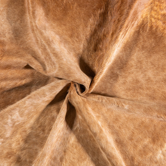 Brazilian Beige Cowhide Rug Size 6'9" L x 5'10" W 4694