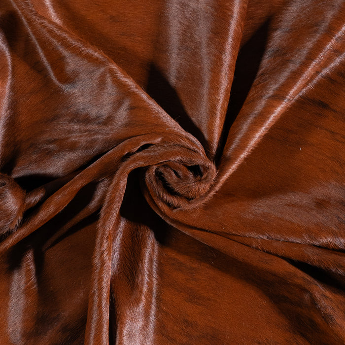 Brazilian Brindle Cowhide Rug Size 7'5" L x 7'4" W 5913