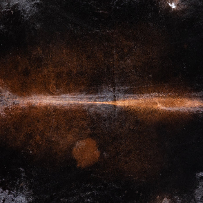 Brazilian Mahogany Cowhide Rug Size 7'6" L x 7'5" W 5914