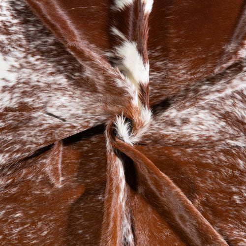 Brazilian Brown Salt and Pepper Cowhide Rug Size 8'0" L x 7'1" W 5717