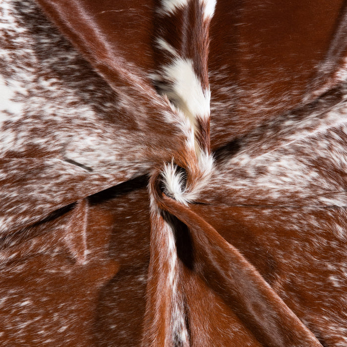 Brazilian Brown Salt and Pepper Cowhide Rug Size 8'0" L x 7'1" W 5717