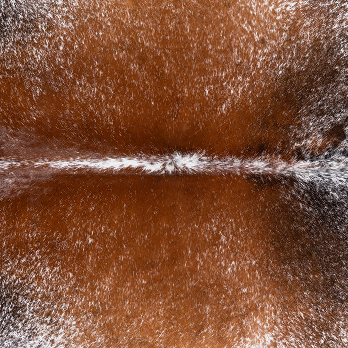 Brazilian Brown Salt and Pepper Cowhide Rug Size 7'6" L x 7'3" W 5718