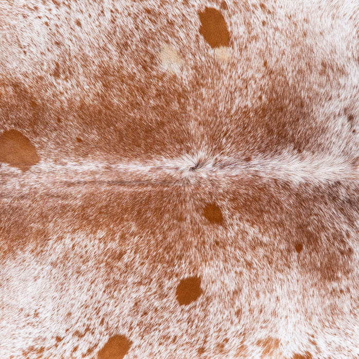 Brazilian Brown Salt and Pepper Cowhide Rug Size 7'10" L x 7'1" W 5719