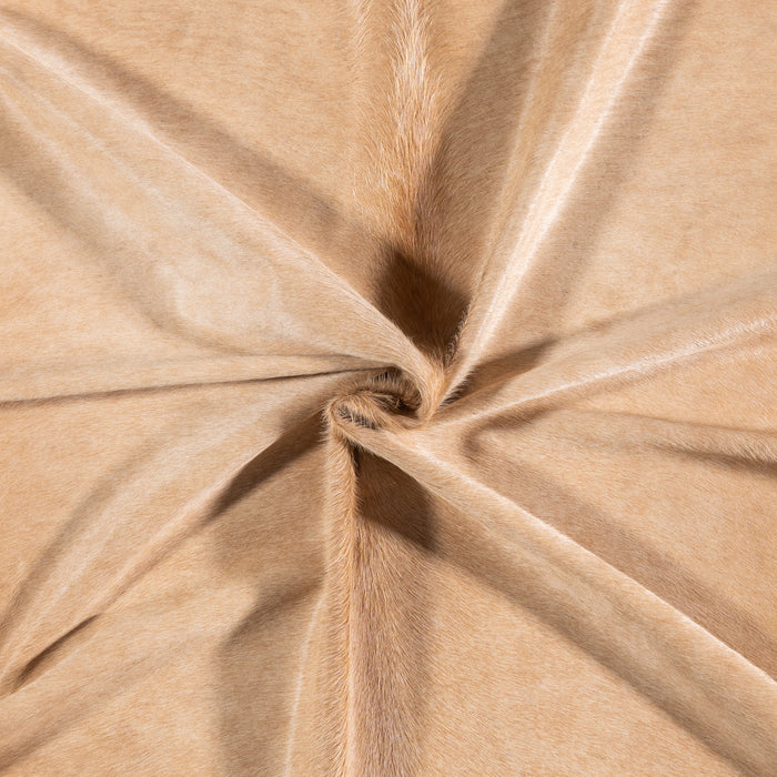 Brazilian Beige Cowhide Rug Size 6'10" L x 5'11" W 4702