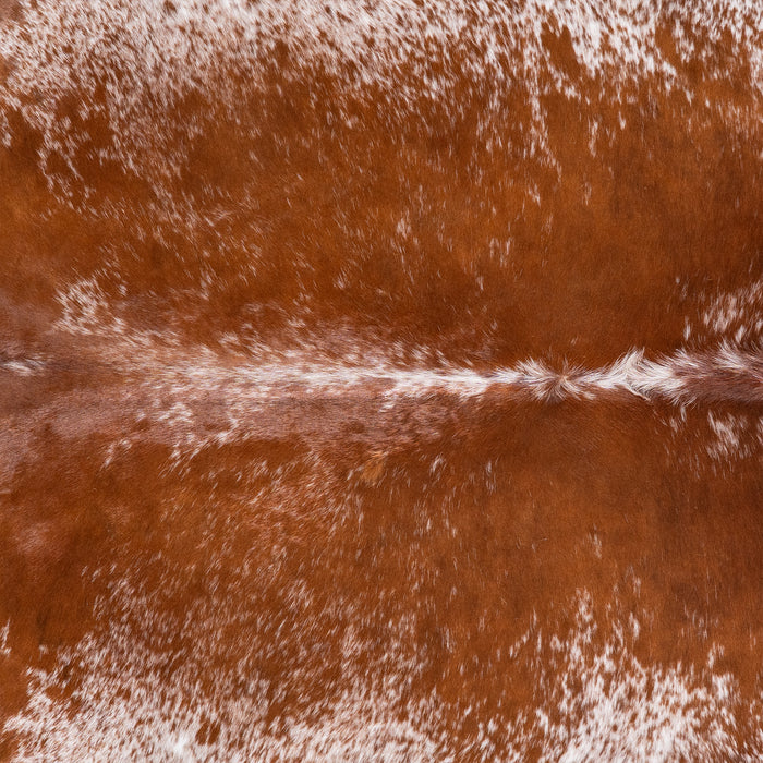 Brazilian Brown Salt and Pepper Cowhide Rug Size 7'8" L x 6'10" W 5721