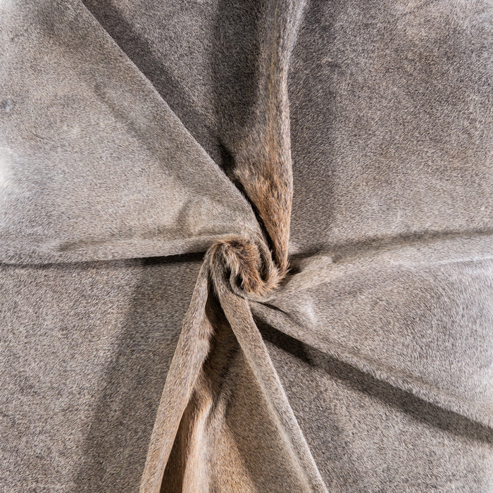 Brazilian Grey Palomino Cowhide Rug Size 7'9" L x 7'4" W 4924