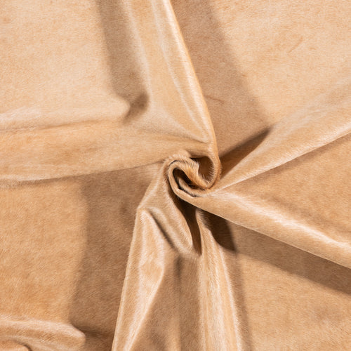 Brazilian Beige Cowhide Rug Size 6'9" L x 6'6" W 4705