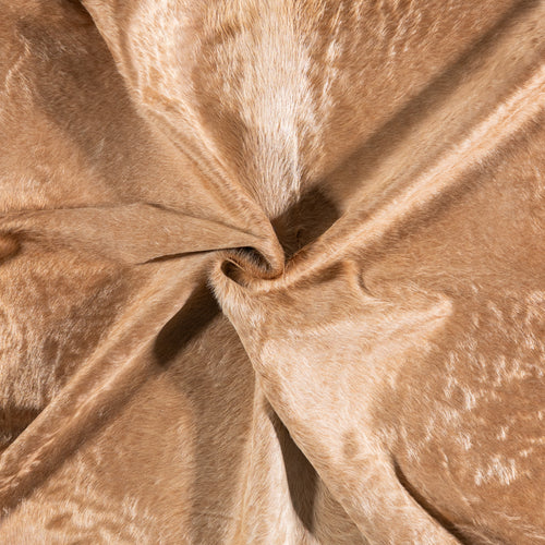 Brazilian Beige Cowhide Rug Size 6'9" L x 6'6" W 4707