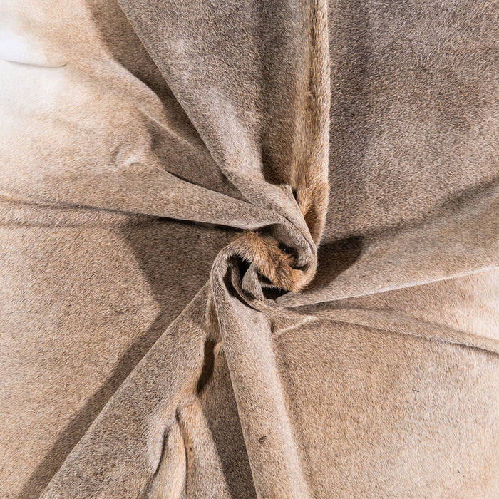 Brazilian Grey Palomino Cowhide Rug Size 8'2" L x 7'6" W 4926