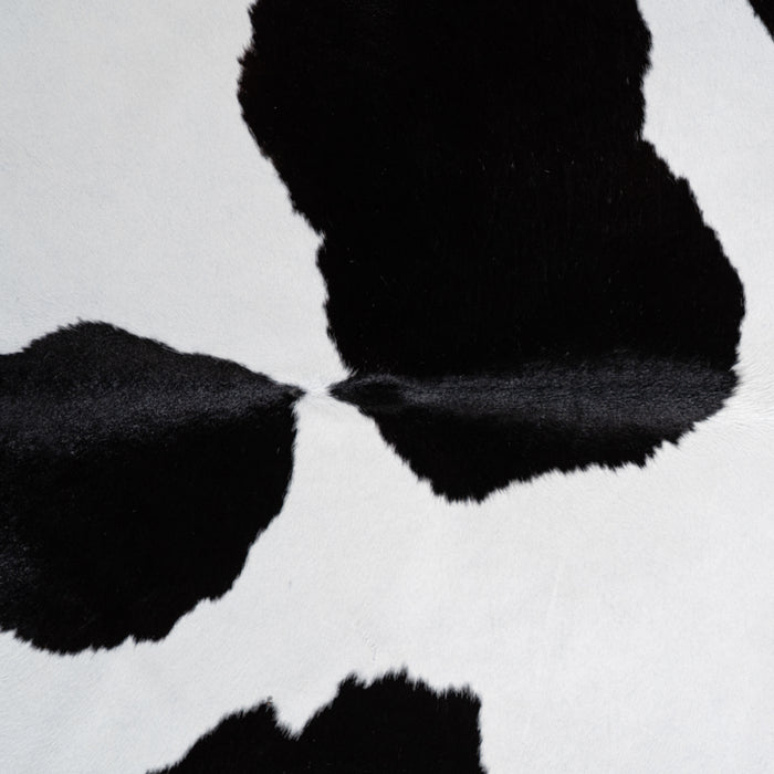 Brazilian Black and White Cowhide Rug Size 7'1" L x 5'9" W 3668