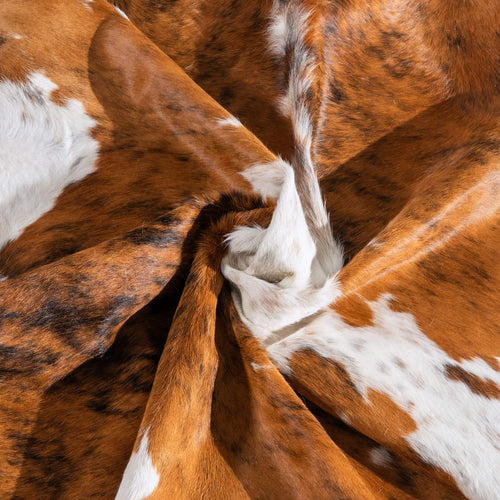 Tricolor Cowhide Rug Size 8'1" L x 6'9" W 6461