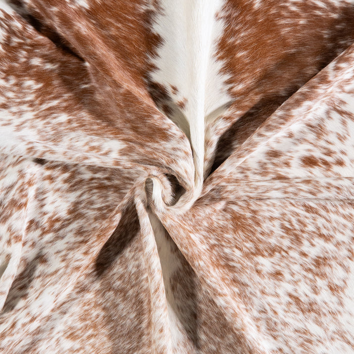 Brazilian Brown Salt and Pepper Cowhide Rug Size 8'1" L x 7'1" W 5728