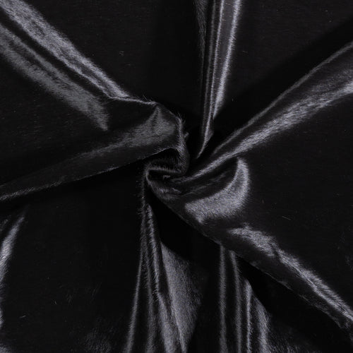 Brazilian Solid Black Cowhide Rug Size 6'0" L x 6'5" W 5226