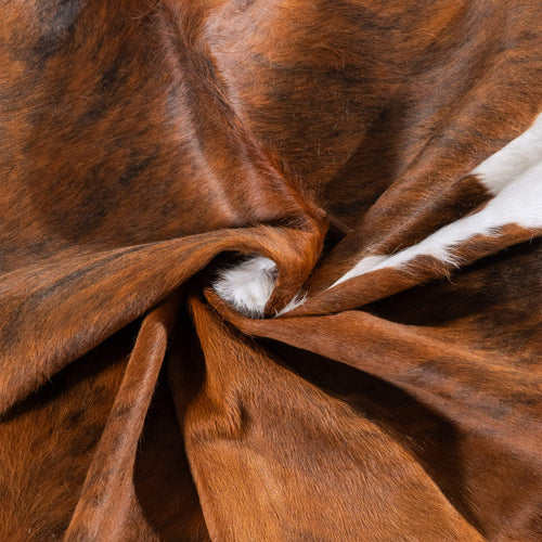 Tricolor Cowhide Rug Size 6'6" L x 5'7" W 6265