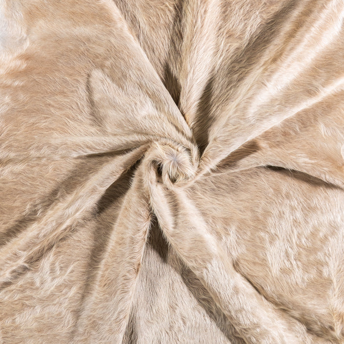 Brazilian Champagne Cowhide Rug Size 8'4" L x 7'4" W 4932