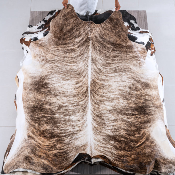 Brindle Cowhide Rug Size 7'0" L x 6'10" W 6267
