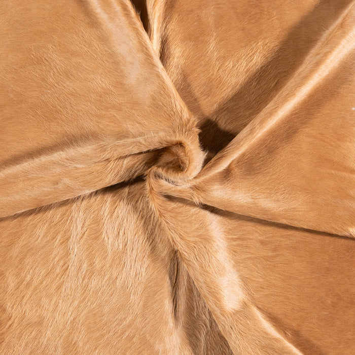 Brazilian Beige Cowhide Rug Size 7'5" L x 6'10" W 4714