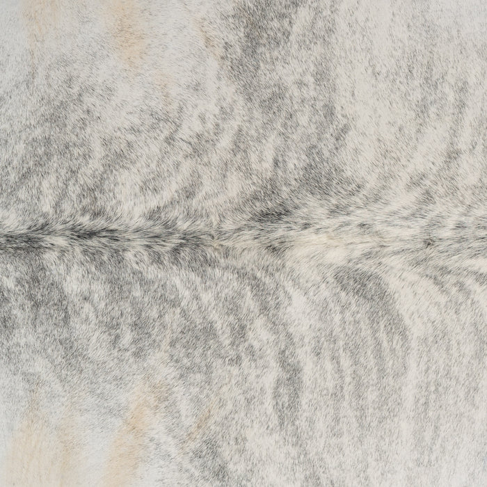 Brazilian Light Grey Brindle Cowhide Rug Size 7'6" L x 5'10" W 9252