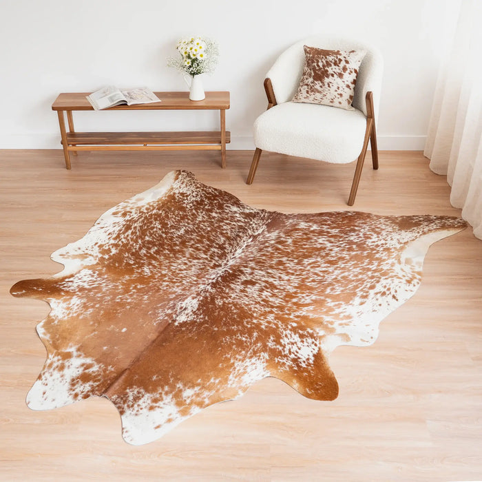 Brown Salt and Pepper Cowhide Rug