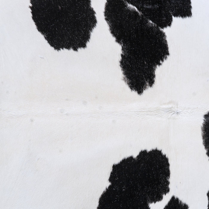 Black and White Cowhide Rug Size 7'10" L x 6'10" W 6268