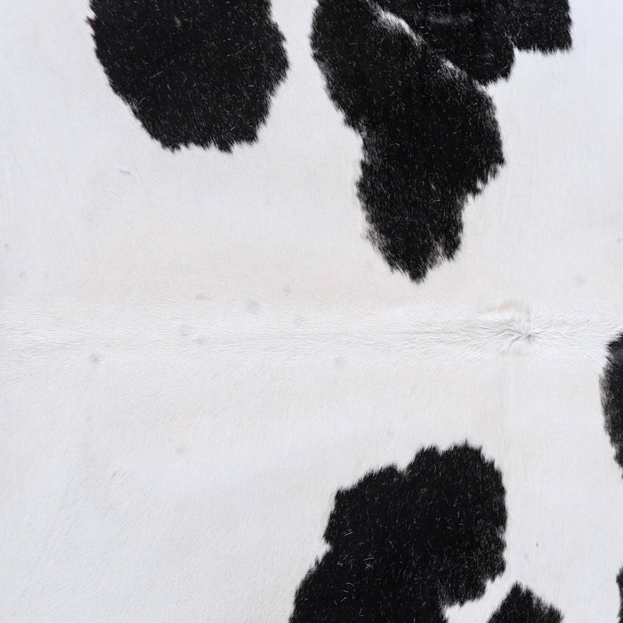Black and White Cowhide Rug Size 7'10" L x 6'10" W 6268