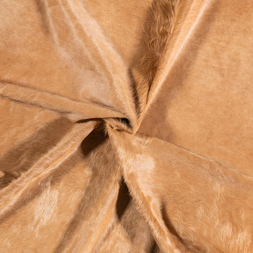 Brazilian Beige Cowhide Rug Size 7'10" L x 7'2" W 4717