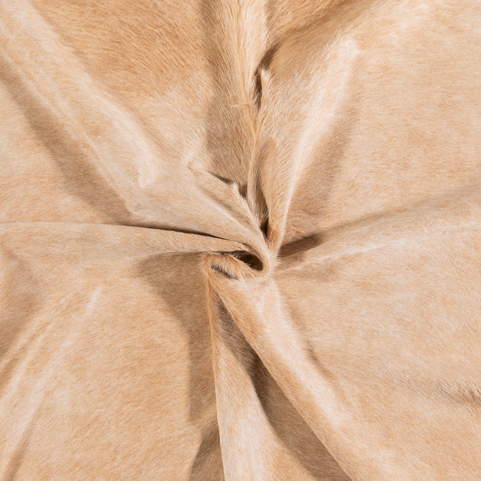 Brazilian Beige Cowhide Rug Size 7'4" L x 6'10" W 4719