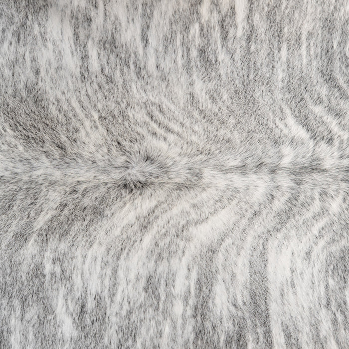 Brazilian Light Grey Brindle Cowhide Rug Size 7'10" L x 6'6" W 9255