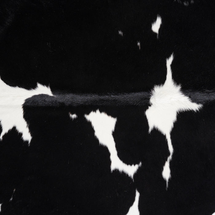 Brazilian Black and White Cowhide Rug Size 8'2" L x 7'0" W 3676