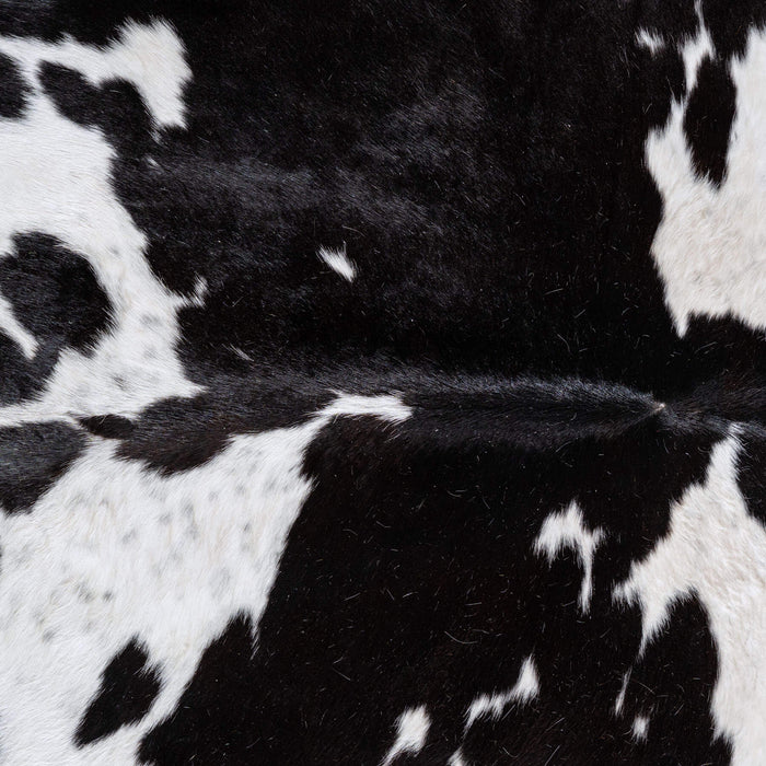 Black and White Cowhide Rug Size 7'9" L x 6'2" W 6466