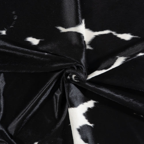 Brazilian Black and White Cowhide Rug Size 8'2" L x 7'0" W 3676