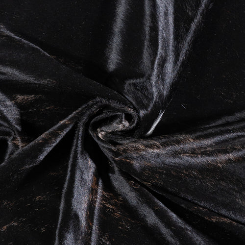 Brazilian Black and White Cowhide Rug Size 7'3" L x 6'6" W 5938