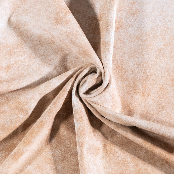 Brazilian Beige Cowhide Rug Size 7'7" L x 6'2" W 5939