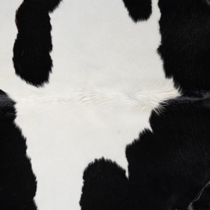 Brazilian Black and White Cowhide Rug Size 7'9" L x 6'5" W 3679