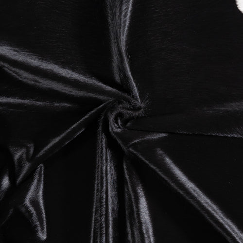 Brazilian Solid Black Cowhide Rug Size 6'6" L x 6'5" W 5240