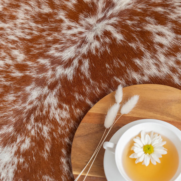 Brown Salt and Pepper Cowhide Rug