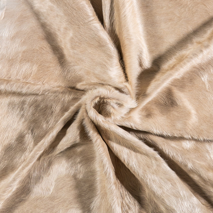 Brazilian Champagne Cowhide Rug Size 7'0" L x 6'9" W 4946