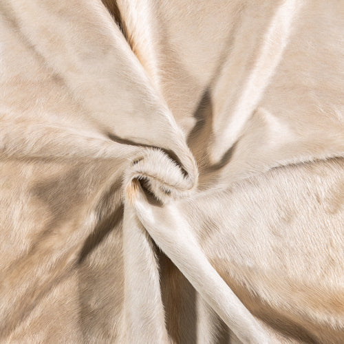 Brazilian Champagne Cowhide Rug Size 6'10" L x 6'4" W 4949