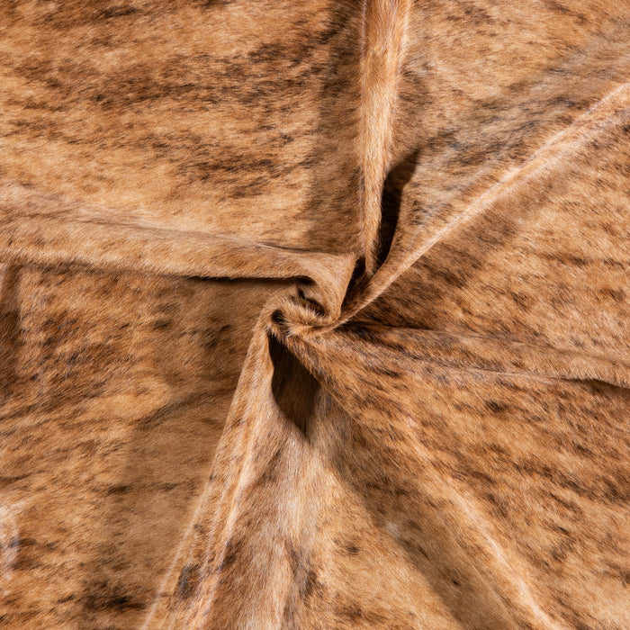 Brazilian Brindle Cowhide Rug Size 7'3" L x 7'4" W 4733