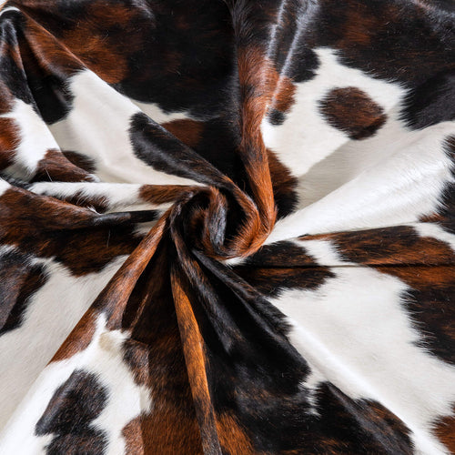 Tricolor Cowhide Rug Size 8'6" L x 6'9" W 6472