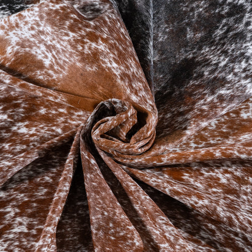 Tricolor Cowhide Rug Size 8'4" L x 7'2" W 6277