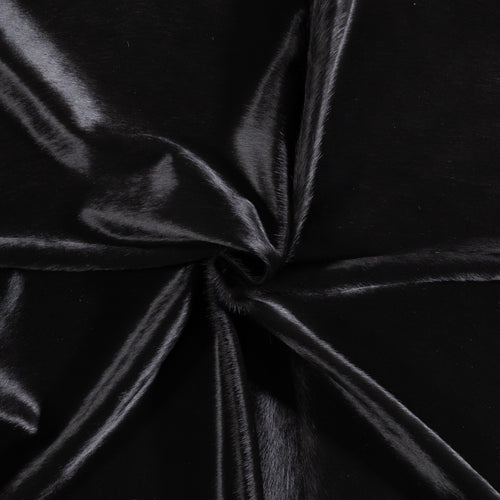 Brazilian Solid Black Cowhide Rug Size 8'3" L x 7'4" W 5250