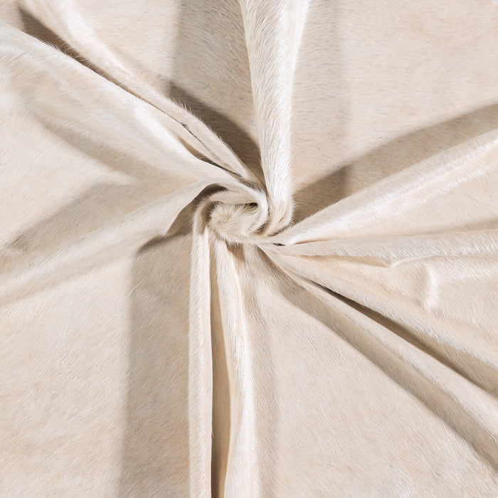 Brazilian Palomino and White Cowhide Rug Size 7'0" L x 7'7" W 5952