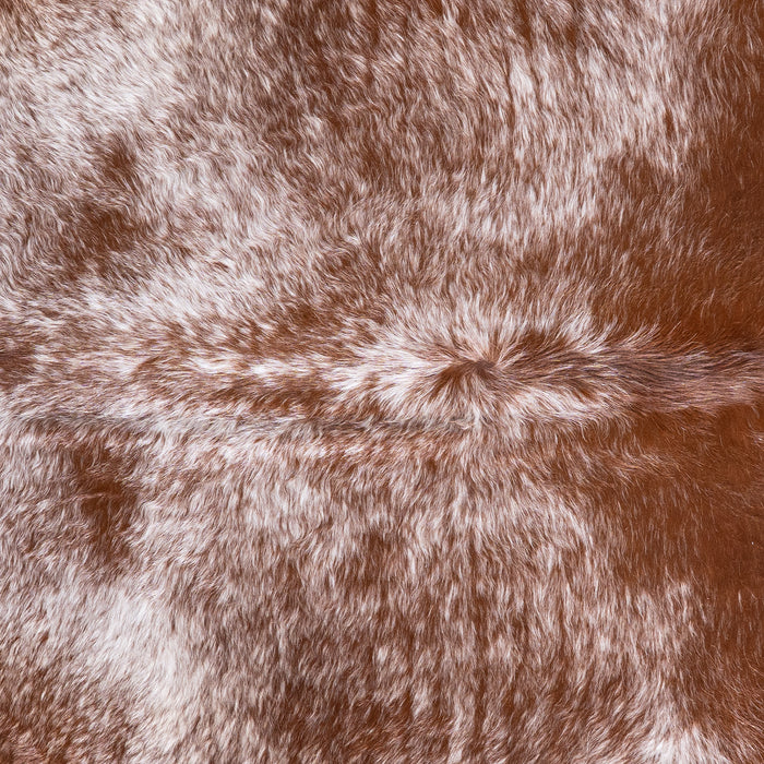 Brazilian Brown Salt and Pepper Cowhide Rug Size 7'2" L x 6'9" W 5761