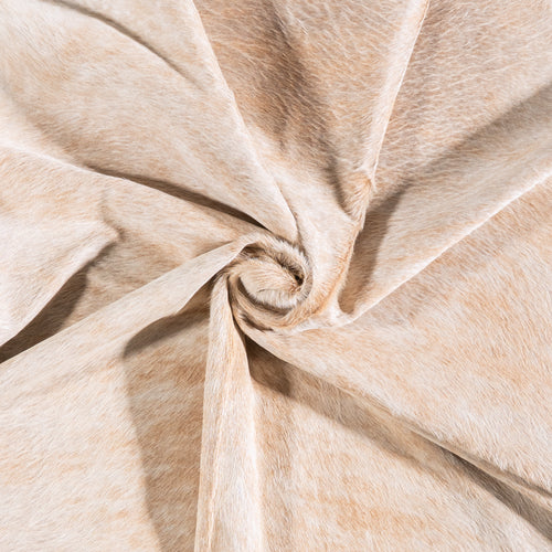 Brazilian Beige Cowhide Rug Size 7'10" L x 6'9" W 5957