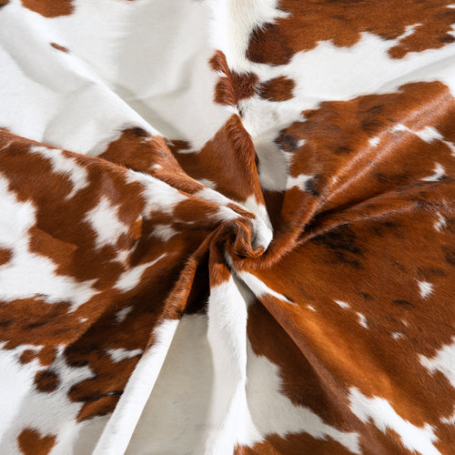Tricolor Cowhide Rug Size 8'1" L x 7'5" W 3962